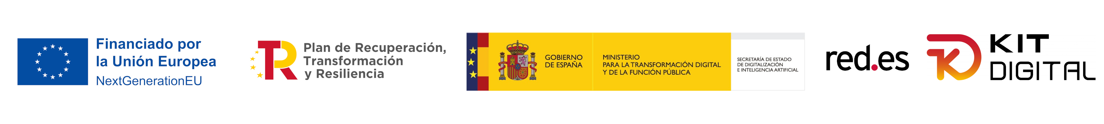 Logotipos de los programas europeos Next Generation