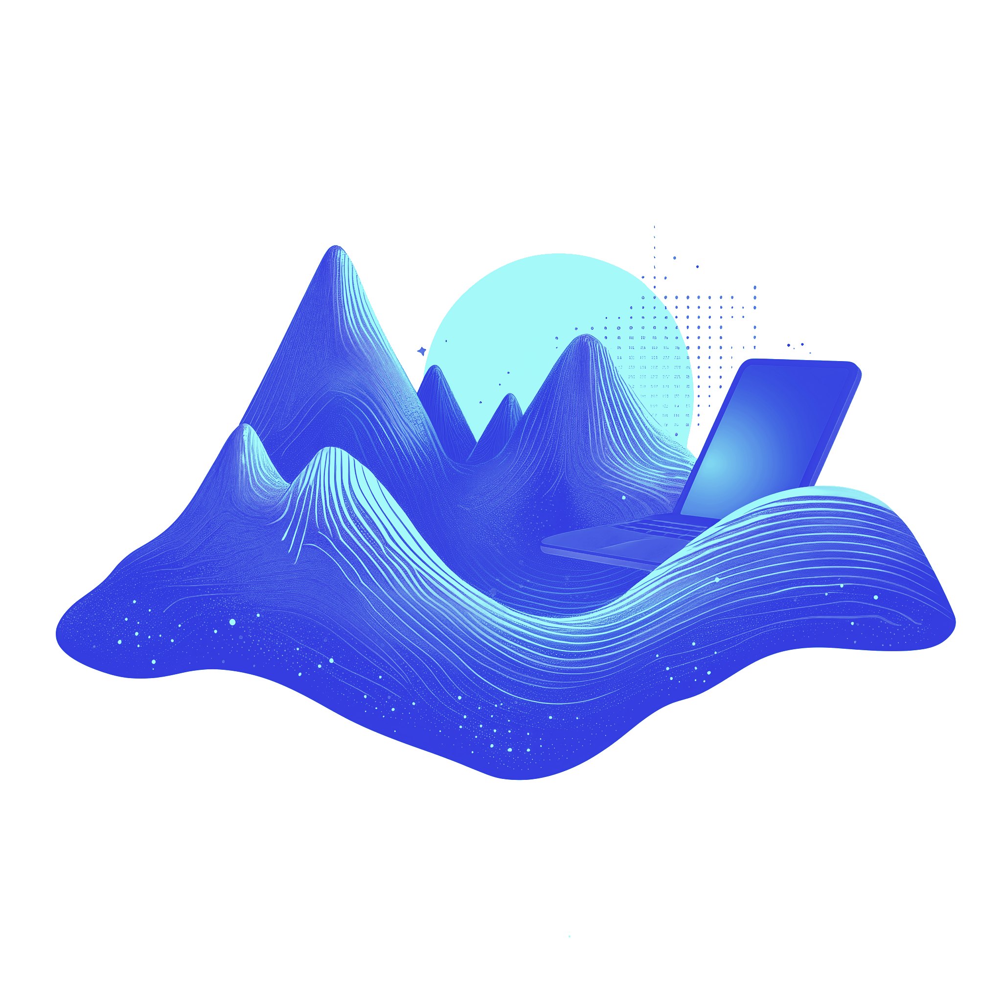 Ilustración de procesos empresariales digitales